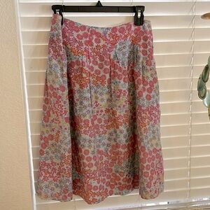 Pendleton Floral Skirt Cotton and Silk Blend Size 6